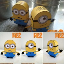 Minions Paper Toys Template Dave and Stuart - Miri City Sharing