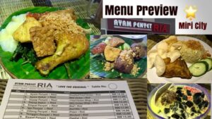 Ayam Penyet Ria Menu Miri  Miri City Sharing